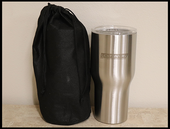30 oz. Stainless Steel Travel Tumbler w/Lid & Protective Bag